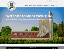 Tablet Screenshot of mooresvillechamber.com